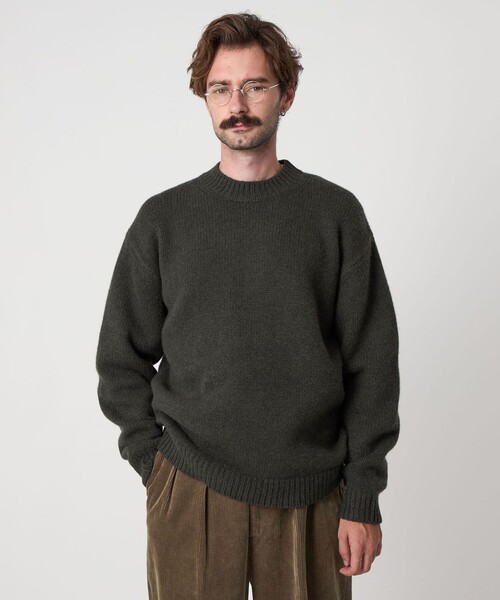 25AW新作 新品未使用 Steven Alan ハミルトンラムズウールニット セール】＜Steven Alan＞ ハミルトンラムズウール ハイクルーネック