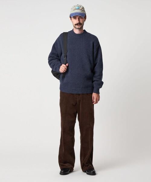 Steven Alan＞ ハミルトンラムズウール ハイクルーネック ニット NARROW