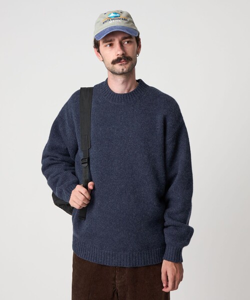 Steven Alan＞ ハミルトンラムズウール ハイクルーネック ニット