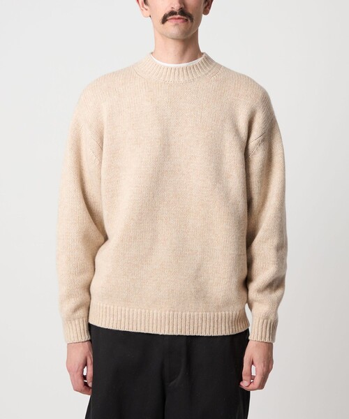 Steven Alan＞ ハミルトンラムズウール ハイクルーネック ニット NARROW