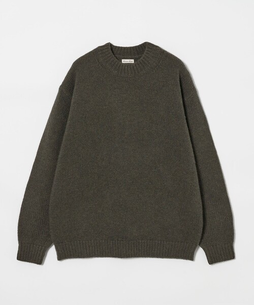 steven alan クルーネックニットセーター Lサイズ Steven Alan＞ W/NY スムース ラグランスリーブ クルーネック ニット