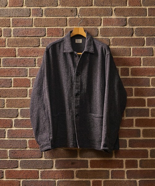 SHIPS（シップス）の「SHIPS: AUTHENTIC コットン ツイード カバー シャツ（シャツ/ブラウス・メンズ・ブラウン/ダークグレー/ネイビー/その他・SMALL/MEDIUM/LARGE/X-LARGE）」の2枚目の写真