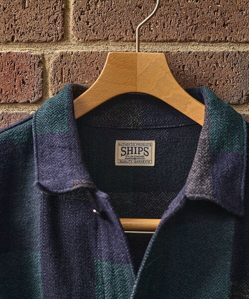 SHIPS（シップス）の「SHIPS: AUTHENTIC コットン ツイード カバー シャツ（シャツ/ブラウス・メンズ・ブラウン/ダークグレー/ネイビー/その他・SMALL/MEDIUM/LARGE/X-LARGE）」の8枚目の写真