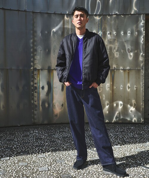 限定値引　極美品.6万円超）papas パパス デニムリバーシブルブルゾン ZIPデニムブルゾン | Remind me and forever(リマインドミーアンド