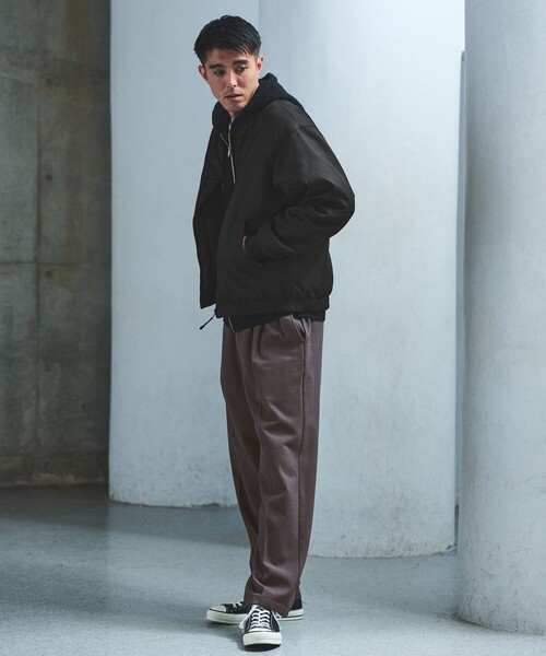 green label relaxing（グリーンレーベルリラクシング）の「パデッド リバーシブル ジップ ブルゾン（ブルゾン・メンズ・ブラック/モカ/ネイビー・S/M/L/XL）」の13枚目の写真