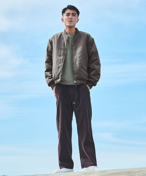 green label relaxing（グリーンレーベルリラクシング）の「パデッド リバーシブル ジップ ブルゾン（ブルゾン・メンズ・ブラック/モカ/ネイビー・S/M/L/XL）」の14枚目の写真