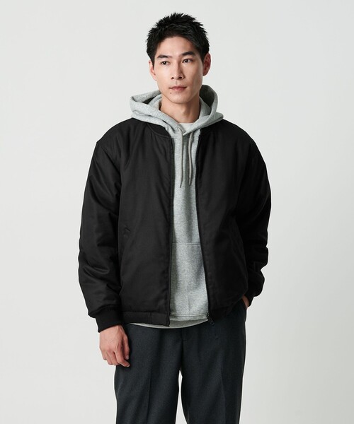 green label relaxing（グリーンレーベルリラクシング）の「パデッド リバーシブル ジップ ブルゾン（ブルゾン・メンズ・ブラック/モカ/ネイビー・S/M/L/XL）」の19枚目の写真