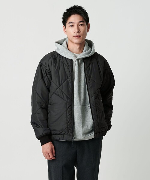 セール】パデッド リバーシブル ジップ ブルゾン（ブルゾン）｜green