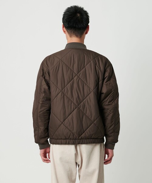 green label relaxing（グリーンレーベルリラクシング）の「パデッド リバーシブル ジップ ブルゾン（ブルゾン・メンズ・ブラック/モカ/ネイビー・S/M/L/XL）」の4枚目の写真