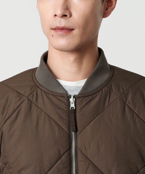 green label relaxing（グリーンレーベルリラクシング）の「パデッド リバーシブル ジップ ブルゾン（ブルゾン・メンズ・ブラック/モカ/ネイビー・S/M/L/XL）」の5枚目の写真