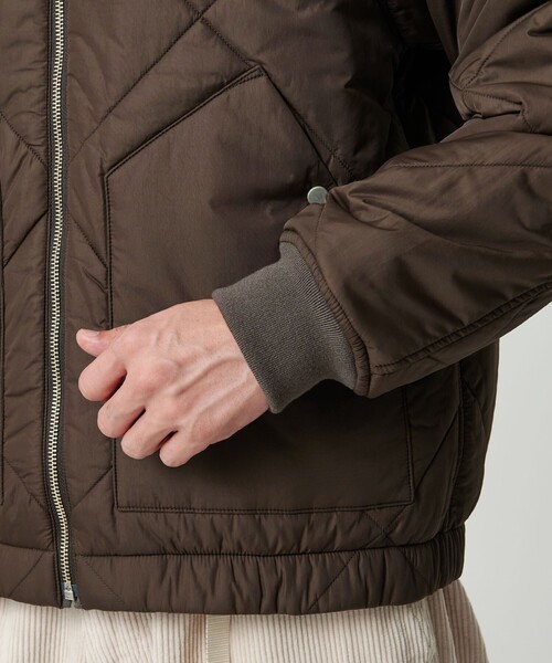 green label relaxing（グリーンレーベルリラクシング）の「パデッド リバーシブル ジップ ブルゾン（ブルゾン・メンズ・ブラック/モカ/ネイビー・S/M/L/XL）」の6枚目の写真