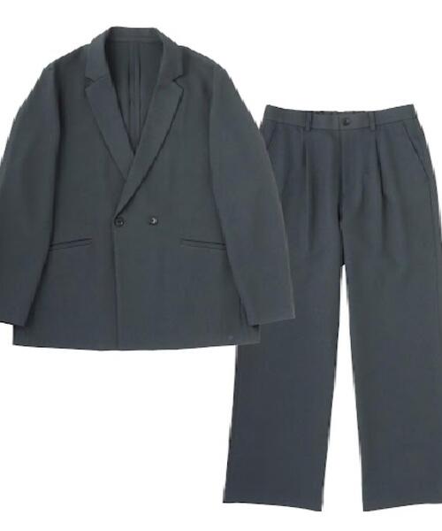 tk.TAKEO KIKUCHI（ティーケータケオキクチ）の「【上下セット】オーバーシルエットセットアップ（セットアップ・メンズ・ブラック/ダークグリーン/ダークブラウン・01/02/03）」の7枚目の写真