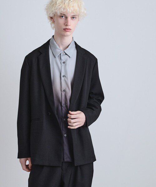 tk.TAKEO KIKUCHI（ティーケータケオキクチ）の「【上下セット】オーバーシルエットセットアップ（セットアップ・メンズ・ブラック/ダークグリーン/ダークブラウン・01/02/03）」の10枚目の写真