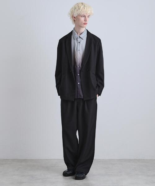 tk.TAKEO KIKUCHI（ティーケータケオキクチ）の「【上下セット】オーバーシルエットセットアップ（セットアップ・メンズ・ブラック/ダークグリーン/ダークブラウン・01/02/03）」の15枚目の写真