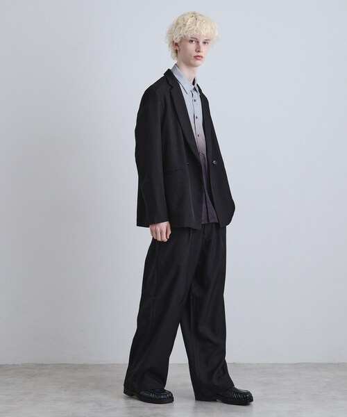 tk.TAKEO KIKUCHI（ティーケータケオキクチ）の「【上下セット】オーバーシルエットセットアップ（セットアップ・メンズ・ブラック/ダークグリーン/ダークブラウン・01/02/03）」の16枚目の写真