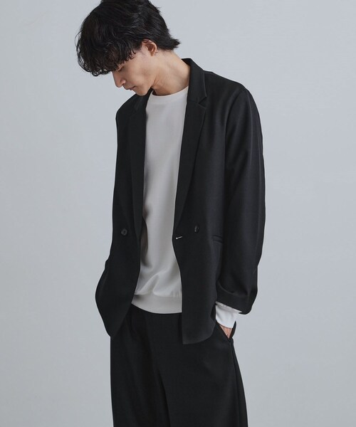 tk.TAKEO KIKUCHI（ティーケータケオキクチ）の「【上下セット】オーバーシルエットセットアップ（セットアップ・メンズ・ブラック/ダークグリーン/ダークブラウン・01/02/03）」の4枚目の写真