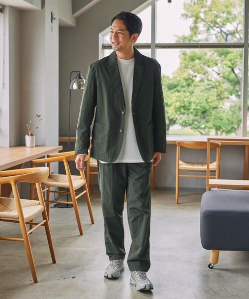 セットアップ対応】マルチファンクショナルナイロン タックテーパード