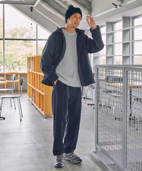 セットアップ対応】マルチファンクショナルナイロン タックテーパード