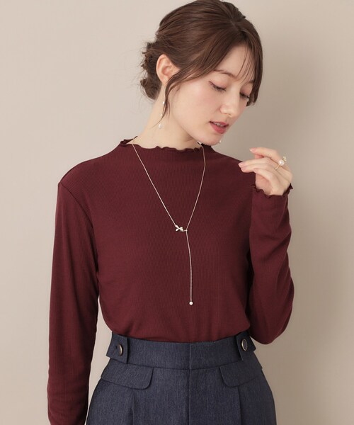 couture brooch（クチュールブローチ）の「リボンモチーフラリエットネックレス（ネックレス・レディース・ゴールド・00）」の6枚目の写真