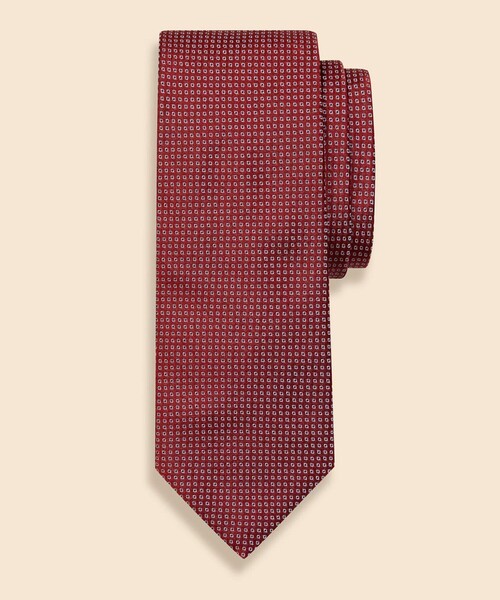 BROOKS BROTHERS（ブルックスブラザーズ）の「シルク　スモールダイヤ　ジャカードタイ（ネクタイ・メンズ・レッド/ブラウン/ネイビー・ONE SIZE）」の3枚目の写真
