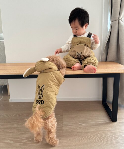 CIAOPANIC TYPY（チャオパニックティピー）の「【WEB限定】【DOD】【ドッグウェア】サササノフワジャケ（ペットウェア・レディース・ブルー/オレンジ/ベージュ・MEDIUM/SMALL）」の13枚目の写真