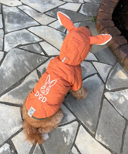 CIAOPANIC TYPY（チャオパニックティピー）の「【WEB限定】【DOD】【ドッグウェア】サササノフワジャケ（ペットウェア・レディース・ブルー/オレンジ/ベージュ・MEDIUM/SMALL）」の21枚目の写真