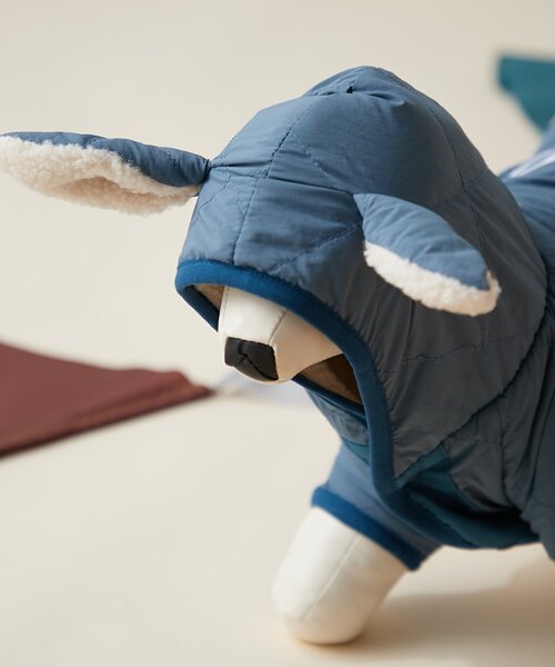 CIAOPANIC TYPY（チャオパニックティピー）の「【WEB限定】【DOD】【ドッグウェア】サササノフワジャケ（ペットウェア・レディース・ブルー/オレンジ/ベージュ・MEDIUM/SMALL）」の8枚目の写真