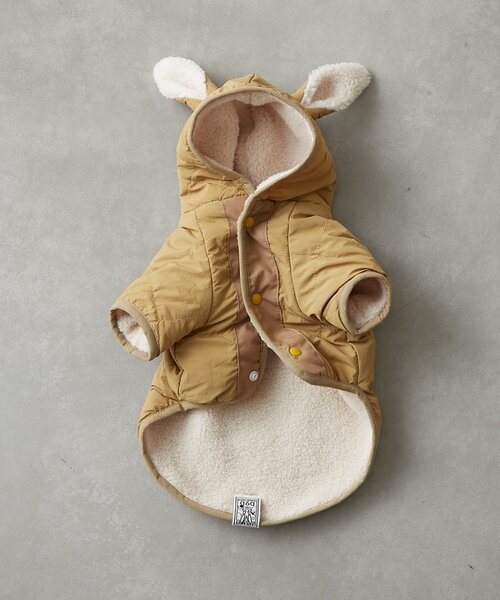 CIAOPANIC TYPY（チャオパニックティピー）の「【WEB限定】【DOD】【ドッグウェア】サササノフワジャケ（ペットウェア・レディース・ブルー/オレンジ/ベージュ・MEDIUM/SMALL）」の12枚目の写真