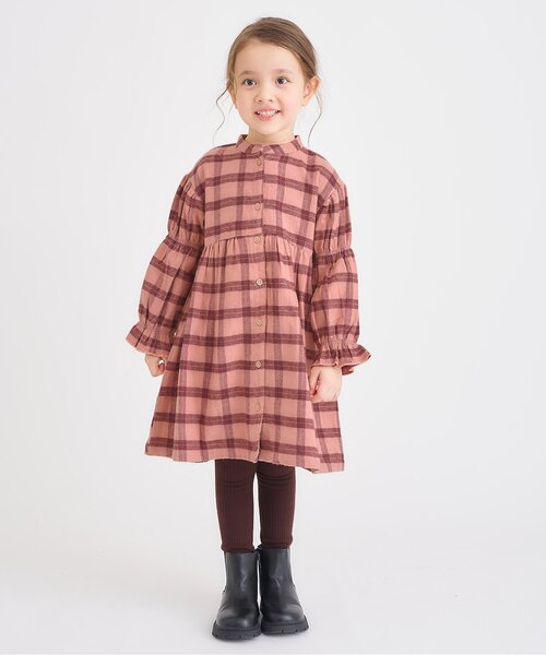 apres les cours（アプレレクール）の「【WEB限定/ジュニア対応】まいにちワンピース（ワンピース・キッズ・ピンク/レッド/ベージュ/チャコール/ネイビー・80/90/100/110/120/130/140）」の17枚目の写真