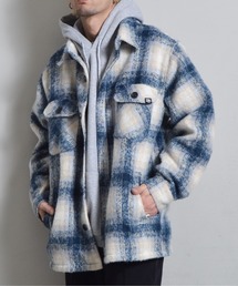 DOUBLE STEAL（ダブルスティール）の「起毛オンブレチェックCPOジャケット（その他アウター）」