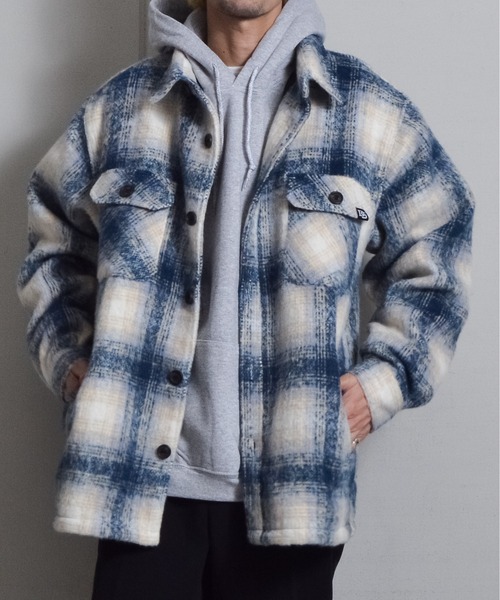 DOUBLE STEAL(ダブルスティール)の「起毛オンブレチェックCPOジャケット(その他アウター・メンズ・ブルー/ブラック・LARGE/MEDIUM)」の19枚目の写真