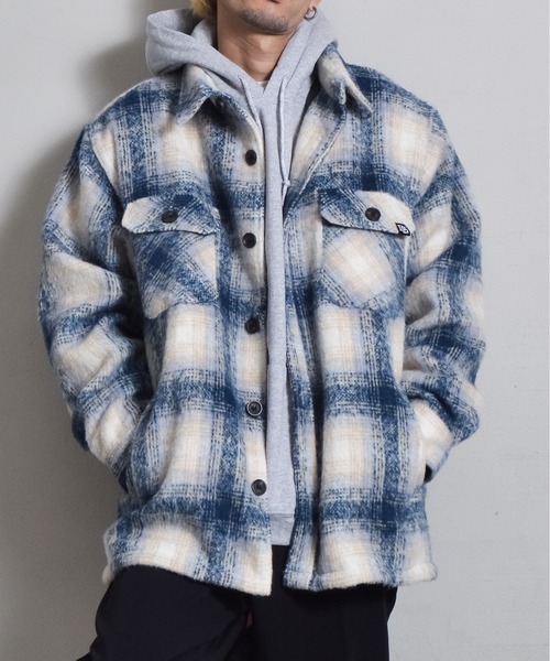 起毛オンブレチェックCPOジャケット（その他アウター）｜DOUBLE STEAL