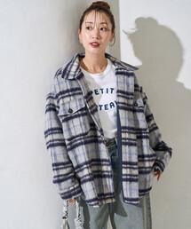 FREAK'S STORE(フリークスストア)の限定展開 チェック シャギー シャツ アウター(その他アウター)