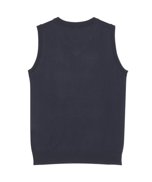 BRICK HOUSE by TOKYO SHIRT(ブリックハウス)の「ダイヤ柄 ニットベスト(ベスト・メンズ・チャコール/ネイビー・LL/M/L/XL)」の4枚目の写真