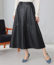 GALLORIA | フェイクレザーセミフレアスカート(スカート)