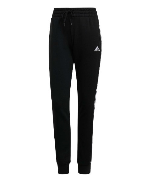 adidas（アディダス）の「アディダス adidas エッセンシャルズ フレンチテリー 3ストライプス パンツ（スウェットパンツ・レディース・グレー/ブラック・S/M/L/XL）」の11枚目の写真