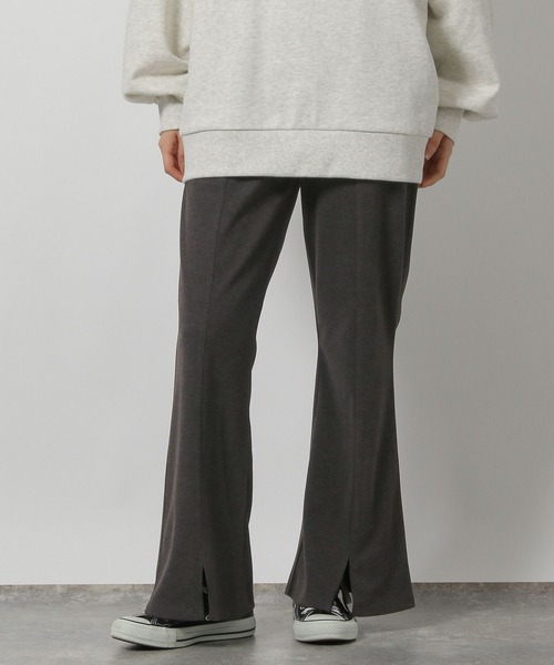 LAKOLE(ラコレ)の「起毛カットフレアパンツ / 598991(その他パンツ・レディース・ブラウン/チャコールグレー/ブラック/ライトベージュ・FREE)」の12枚目の写真