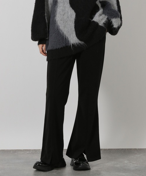 LAKOLE(ラコレ)の「起毛カットフレアパンツ / 598991(その他パンツ・レディース・ブラウン/チャコールグレー/ブラック/ライトベージュ・FREE)」の5枚目の写真