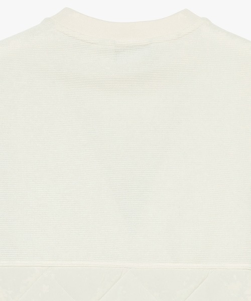 AIGLE（エーグル）の「ダイヤモンドキルティング ワッフルフリースプルオーバー（スウェット・レディース・ホワイト/ダークネイビー・36/38/40）」の12枚目の写真