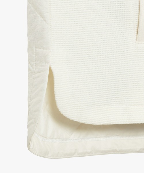 AIGLE（エーグル）の「ダイヤモンドキルティング ワッフルフリースプルオーバー（スウェット・レディース・ホワイト/ダークネイビー・36/38/40）」の17枚目の写真