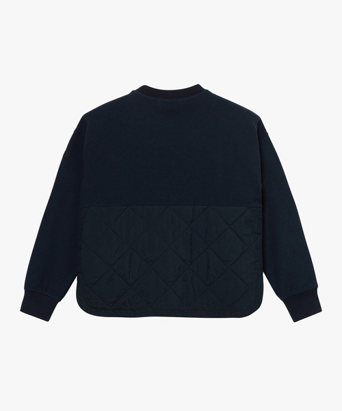 AIGLE（エーグル）の「ダイヤモンドキルティング ワッフルフリースプルオーバー（スウェット・レディース・ホワイト/ダークネイビー・36/38/40）」の19枚目の写真