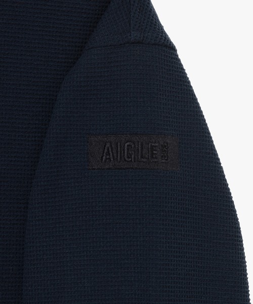 AIGLE（エーグル）の「ダイヤモンドキルティング ワッフルフリースプルオーバー（スウェット・レディース・ホワイト/ダークネイビー・36/38/40）」の22枚目の写真
