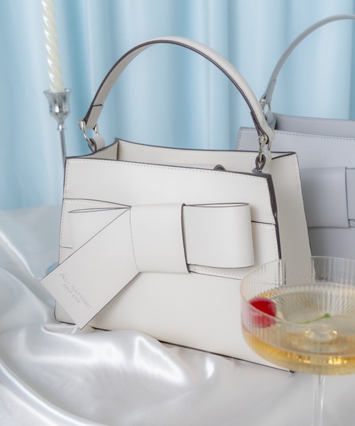 JILL by JILL STUART(ジルバイジルスチュアート)の「◇<リボンシリーズ>ワンハンドルバッグ(ハンドバッグ・レディース・ホワイト/グレー/ブルー・FREE)」の3枚目の写真