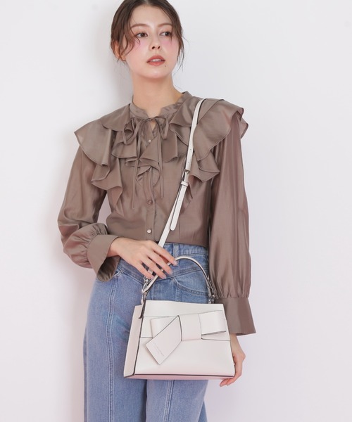 JILL by JILL STUART(ジルバイジルスチュアート)の「◇<リボンシリーズ>ワンハンドルバッグ(ハンドバッグ・レディース・ホワイト/グレー/ブルー・FREE)」の19枚目の写真
