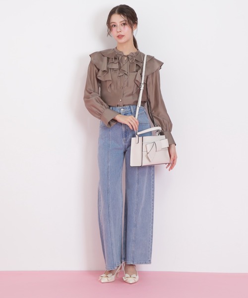 JILL by JILL STUART(ジルバイジルスチュアート)の「◇<リボンシリーズ>ワンハンドルバッグ(ハンドバッグ・レディース・ホワイト/グレー/ブルー・FREE)」の15枚目の写真