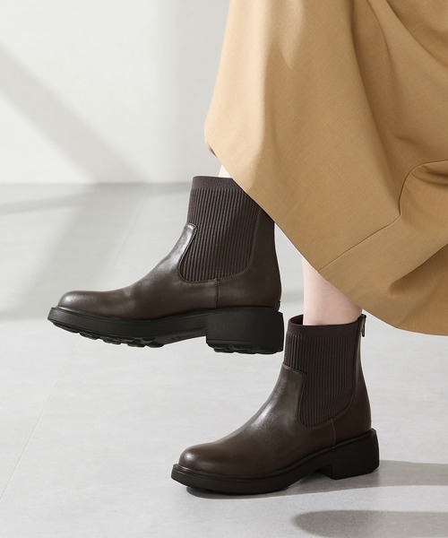 ルパンドフーウ 厚底 リブニット バックジップ ブーツ /52407（ブーツ）｜WA ORiental