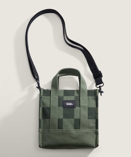 VANS（バンズ）の「LIL PERGS トート / Lil Pergs Tote Pine Forest / VN000HRWEN61（トートバッグ・メンズ・ダークグリーン・ONE SIZE）」の2枚目の写真