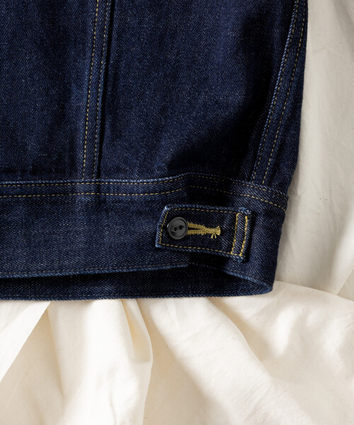 FREAK'S STORE(フリークスストア)の「Lee × FREAK'S STORE/リー 別注 101-J RIDERS JACKET/別注 ワンオーワン ジェー ライダースジャケット/デニムジャケット(デニムジャケット・レディース・サックスブルー/ネイビー・SMALL)」の18枚目の写真