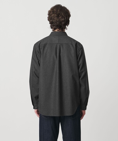 セール】ライトメルトン ジップアップ オーバーシャツ（シャツ