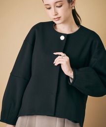 新品未使用タグ付・ローズティアラ【46】完売品・ノーカラージャケット Rose Tiara（ローズティアラ） ジャケット ノーカラージャケット